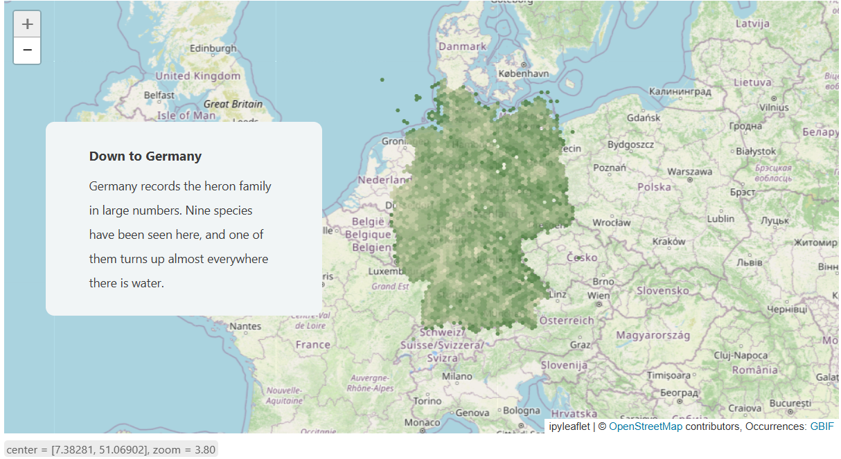 Chapter 2 preview: occurrences zoomed to Germany